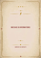 Faire-part Rock Chic personnalisable Recto Verso