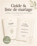 Guide & Liste de Mariage à Partager – Modèle Canva Personnalisable