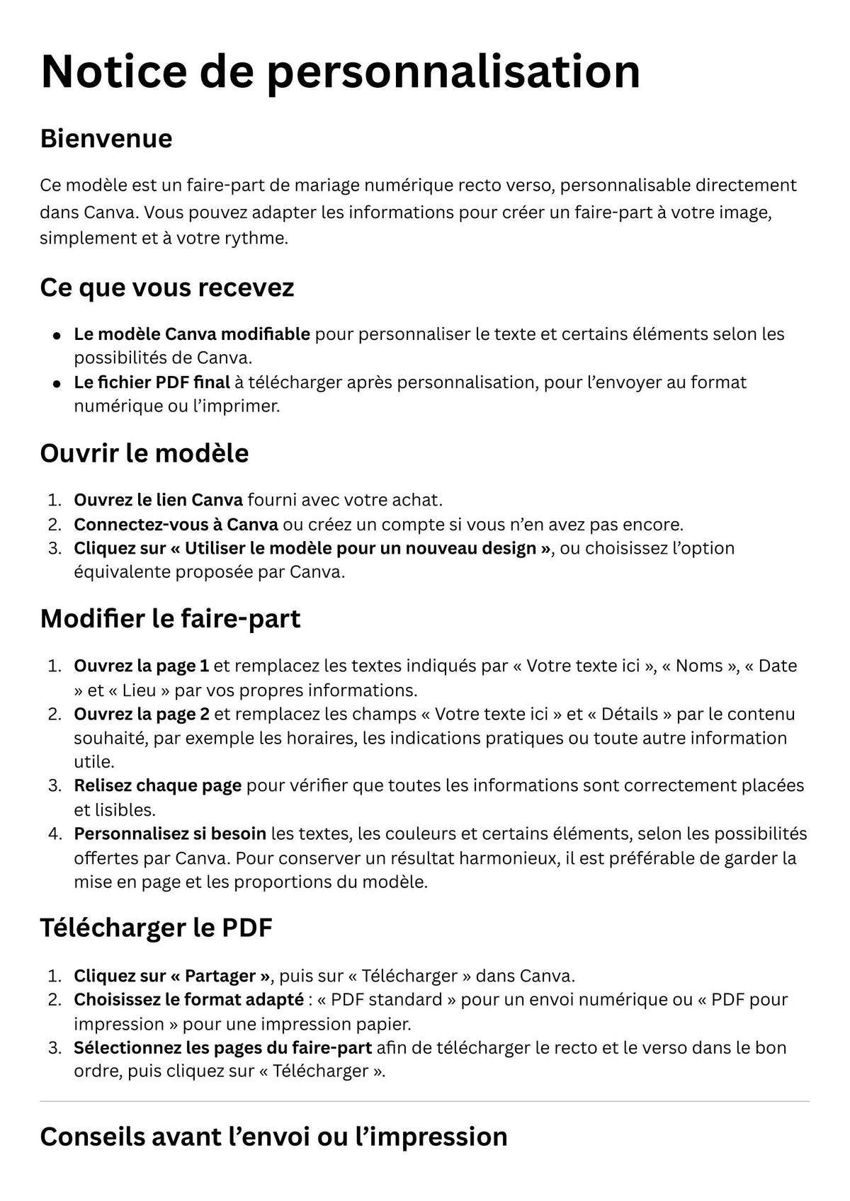 Kit EVJF Minimaliste & Chic personnalisable Canva – 17 pages à imprimer